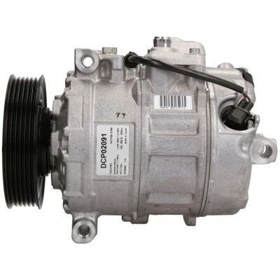 DENSO DCP02091 Ilmastointikompressori - 7SEU16C, R134a, VW-Group DENSO DCP02091 Ilmastointikompressori - 7SEU16C, R134a, VW-Group