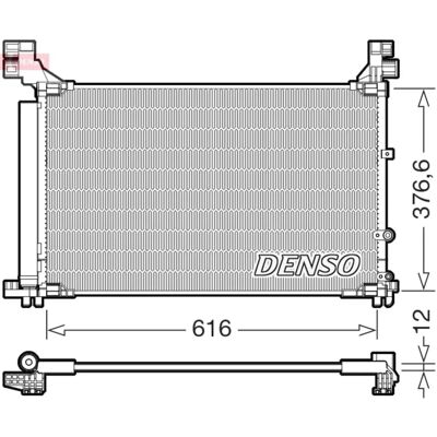 DENSO DCN50133 - Condenseur de Climatisation Haute Performance pour Lexus DENSO DCN50133 - Condenseur de Climatisation Haute Performance pour Lexus