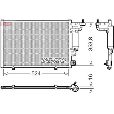 DENSO DCN10059 Klimaanlæg kondensator - Ford Fiesta 6, B-Max, KA+ DENSO DCN10059 Klimaanlæg kondensator - Ford Fiesta 6, B-Max, KA+