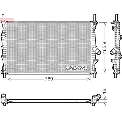 DENSO DRM10124 - Motor køler til Ford Transit Mk7 Van DENSO DRM10124 - Motor køler til Ford Transit Mk7 Van