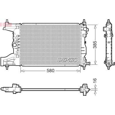 DENSO DRM15017 - Motorkøler til Chevrolet Cruze Sedan DENSO DRM15017 - Motorkøler til Chevrolet Cruze Sedan