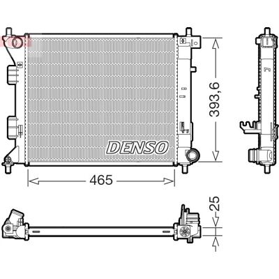 DENSO DRM43016 Motorkøler - Radiator DENSO DRM43016 Motorkøler - Radiator