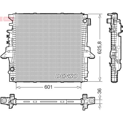 DENSO DRM14004 Motorradiator - Motor Kjøling DENSO DRM14004 Motorradiator - Motor Kjøling