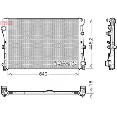 DENSO DRM17118 Moottorin jäähdytin - Jäähdytys DENSO DRM17118 Moottorin jäähdytin - Jäähdytys