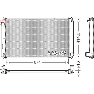 DENSO DRM50149 Moottorin jäähdytysradiatti - Auton osa Toyota RAV4 IV DENSO DRM50149 Moottorin jäähdytysradiatti - Auton osa Toyota RAV4 IV