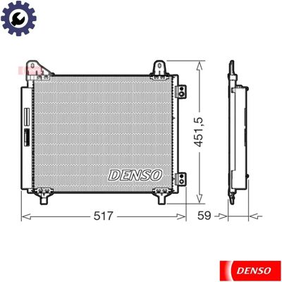 DENSO DCN21035 - Ilmastointikondensaattori Peugeot 208 II 3/5 ovet DENSO DCN21035 - Ilmastointikondensaattori Peugeot 208 II 3/5 ovet