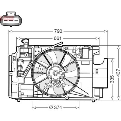 DENSO DER50004 Fläkt - Motorkylning OEM Toyota DENSO DER50004 Fläkt - Motorkylning OEM Toyota