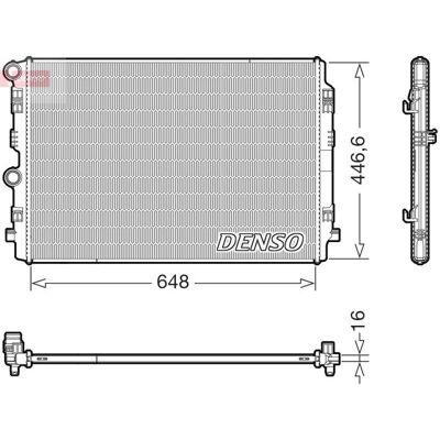 Radiador de refrigeração do motor DENSO DRM02050 - Peças de carro Radiador de refrigeração do motor DENSO DRM02050 - Peças de carro