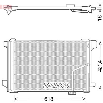 Denso DCN17035 - Ψυγείο κλιματισμού με αφυγραντήρα για Mercedes-Benz Denso DCN17035 - Ψυγείο κλιματισμού με αφυγραντήρα για Mercedes-Benz