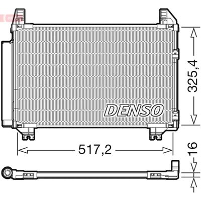Denso DCN50101 Klimakondensator mit Trockner - Fahrzeugteil Denso DCN50101 Klimakondensator mit Trockner - Fahrzeugteil