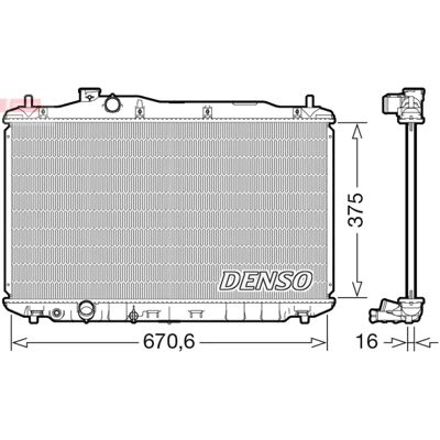 DENSO DRM40105 Radiator răcire motor pentru Honda Civic 8 Hatchback DENSO DRM40105 Radiator răcire motor pentru Honda Civic 8 Hatchback