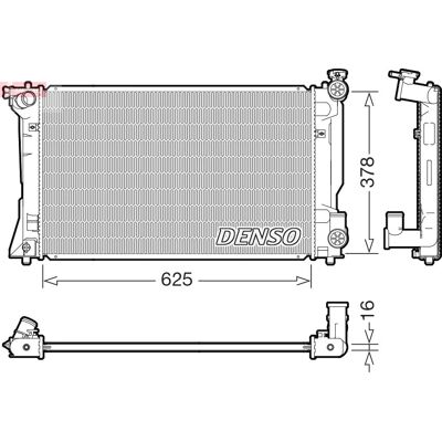 DENSO DRM50118 Aluminium Radiator - Motorkøling til Toyota Avensis DENSO DRM50118 Aluminium Radiator - Motorkøling til Toyota Avensis