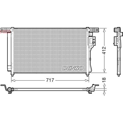 DENSO DCN41008 Condensator pentru Hyundai Santa Fe 2 DENSO DCN41008 Condensator pentru Hyundai Santa Fe 2