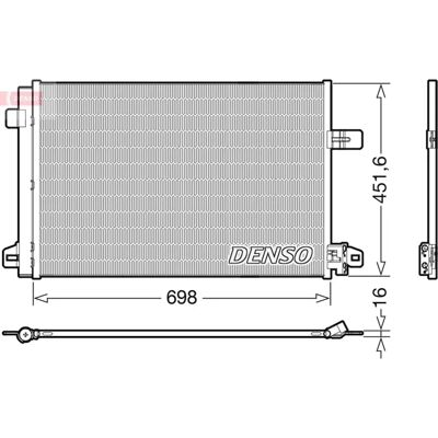 Πυκνωτής DENSO DCN32028 με Αποξηραντήρα Πυκνωτής DENSO DCN32028 με Αποξηραντήρα