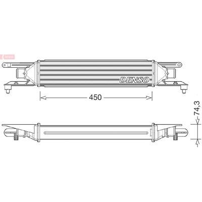 Denso Ladeluftkühler für Alfa Romeo MiTo - Fiat Grande Punto Denso Ladeluftkühler für Alfa Romeo MiTo - Fiat Grande Punto