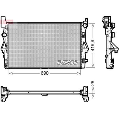 DENSO DRM17113 - Moottorin jäähdytys - Mercedes-Benz Vito DENSO DRM17113 - Moottorin jäähdytys - Mercedes-Benz Vito