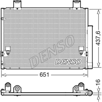 Denso DCN50057 - Condensatore con essiccatore per Toyota HILUX 3 Denso DCN50057 - Condensatore con essiccatore per Toyota HILUX 3