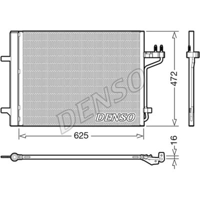 DENSO DCN10047 - Klimakondensator für Ford Kuga 2 & Transit V408 DENSO DCN10047 - Klimakondensator für Ford Kuga 2 & Transit V408