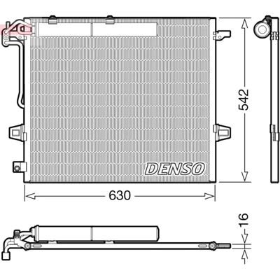 DENSO DCN17057 Kompakti Ilmastointiradiator - Kondensori / Ilmastointi radiatori DENSO DCN17057 Kompakti Ilmastointiradiator - Kondensori / Ilmastointi radiatori