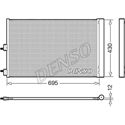 DENSO DCC17061 - Luftkondensator til Mercedes-Benz GLA & A-Klasse DENSO DCC17061 - Luftkondensator til Mercedes-Benz GLA & A-Klasse