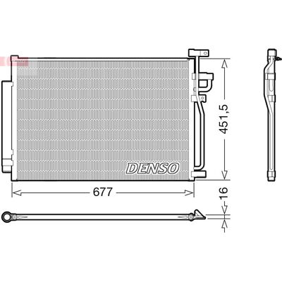 DENSO DCN20040 - Condensator de A/C compact cu desicant DENSO DCN20040 - Condensator de A/C compact cu desicant