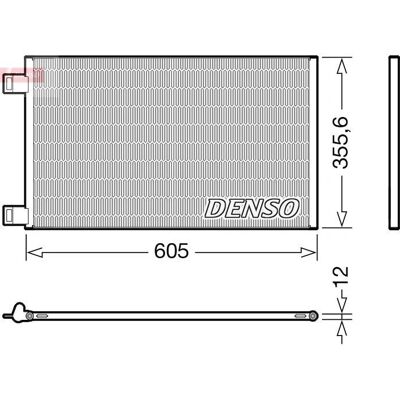 DENSO DCN23041 Condensator de Aer Condiționat - Compatibil R134a DENSO DCN23041 Condensator de Aer Condiționat - Compatibil R134a