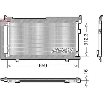 DENSO DCN36006 Luftkondensator - Med tørretumbler DENSO DCN36006 Luftkondensator - Med tørretumbler