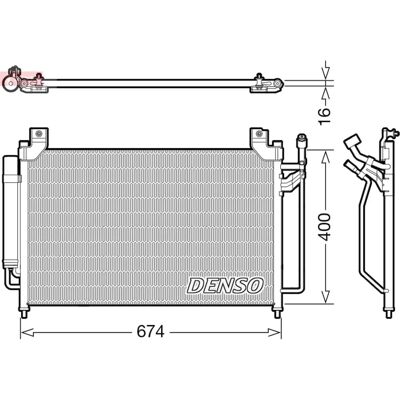 DENSO DCN44013 - Klimakondensator Mazda CX-7 DENSO DCN44013 - Klimakondensator Mazda CX-7