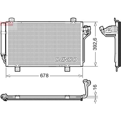 DENSO DCN44015 Condensatore A/C Mazda - con Asciugatore DENSO DCN44015 Condensatore A/C Mazda - con Asciugatore
