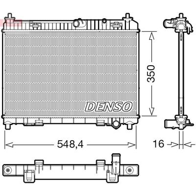 DENSO DRM10113 Moottorin jäähdytysradiattori - Jäähdytys, Ford Fiesta 6 DENSO DRM10113 Moottorin jäähdytysradiattori - Jäähdytys, Ford Fiesta 6