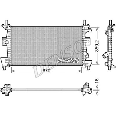 Denso DRM10114 Lämmitin - Ford C-Max Focus Grand Denso DRM10114 Lämmitin - Ford C-Max Focus Grand