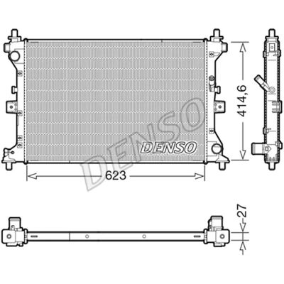 DENSO DRM47039 - Moottorin jäähdytys Suzuki SX4 II S-Cross, Vitara IV SUV - Engine cooling DENSO DRM47039 - Moottorin jäähdytys Suzuki SX4 II S-Cross, Vitara IV SUV - Engine cooling