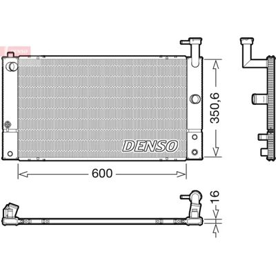 DENSO DRM50133 - Vandkøler til Toyota Prius II DENSO DRM50133 - Vandkøler til Toyota Prius II