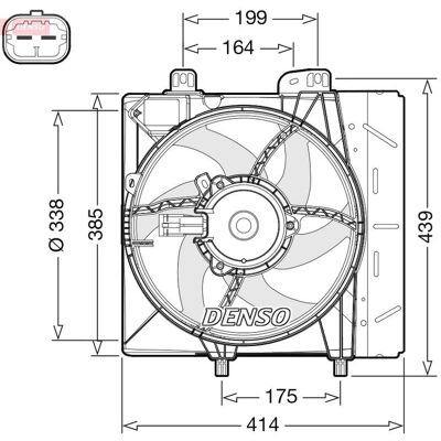 DENSO DER07011 - Kølevifte DENSO DER07011 - Kølevifte