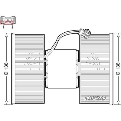 DENSO DEA05006 - Εσωτερικός ανεμιστήρας για BMW X3 - OEM 64113453729 DENSO DEA05006 - Εσωτερικός ανεμιστήρας για BMW X3 - OEM 64113453729