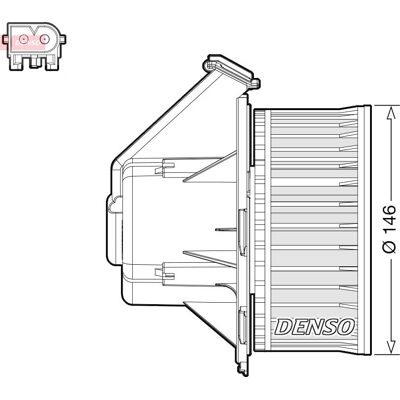 DENSO DEA17032 Belső Ventilátor Motor - Belső Ventilátor Motor DENSO DEA17032 Belső Ventilátor Motor - Belső Ventilátor Motor