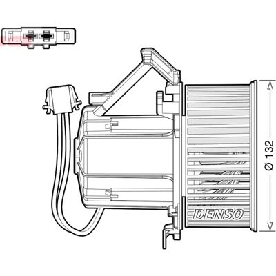 DENSO DEA02009 Ventilador de interior - Para Audi Q5, A4 B8, A5 B8 DENSO DEA02009 Ventilador de interior - Para Audi Q5, A4 B8, A5 B8
