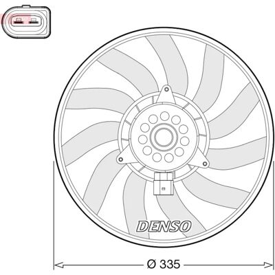 DENSO DER02008 Kølevifte - Radiatorventilator til Audi-køretøjer DENSO DER02008 Kølevifte - Radiatorventilator til Audi-køretøjer