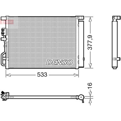 DENSO DCN41018 Aircondition Kondensator til Kia Sportage IV, Tucson DENSO DCN41018 Aircondition Kondensator til Kia Sportage IV, Tucson
