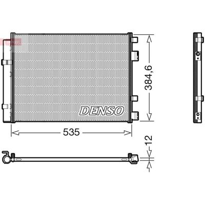 Condensatore di aria condizionata DENSO DCN41020 per Hyundai i20 - Con essiccatore Condensatore di aria condizionata DENSO DCN41020 per Hyundai i20 - Con essiccatore