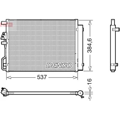 Denso DCN41021 - Condensatore di aria condizionata con essiccatore per Hyundai Tucson Denso DCN41021 - Condensatore di aria condizionata con essiccatore per Hyundai Tucson