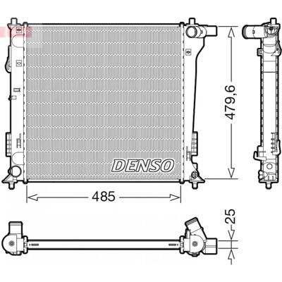 DENSO DRM41020 Hyundai Tucson Motorradiator - Køling DENSO DRM41020 Hyundai Tucson Motorradiator - Køling