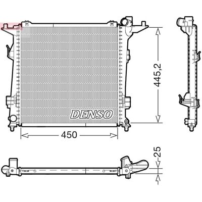 DENSO DRM43006 - Chłodnica silnika Kia Cee'd 5-drzwi DENSO DRM43006 - Chłodnica silnika Kia Cee'd 5-drzwi