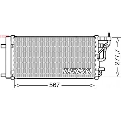 DENSO DCN41024 Klimakondensator til Hyundai - R134a DENSO DCN41024 Klimakondensator til Hyundai - R134a