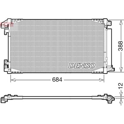 Condensatore DENSO DCN50119 - Compatibile R 134a Condensatore DENSO DCN50119 - Compatibile R 134a