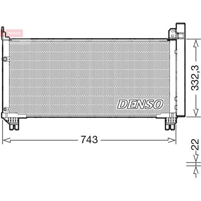 DENSO DCN51014 - Condensatore di aria condizionata con disidratatore DENSO DCN51014 - Condensatore di aria condizionata con disidratatore