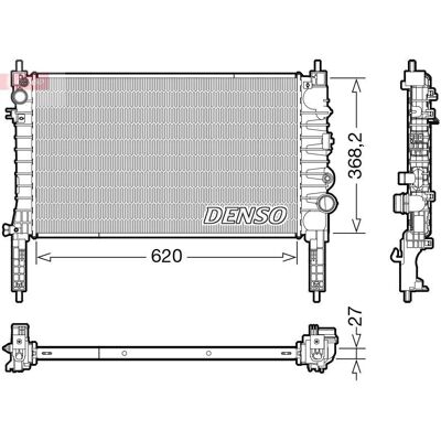 DENSO DRM20122 Motor køler radiator til Opel Mokka Mokka X DENSO DRM20122 Motor køler radiator til Opel Mokka Mokka X