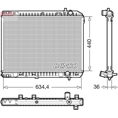 DENSO DRM43008 Răcire motor - OEM 253104D200 DENSO DRM43008 Răcire motor - OEM 253104D200
