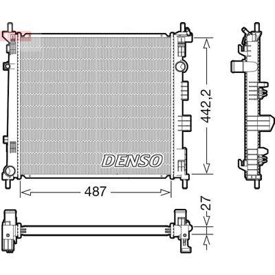 DENSO DRM46070 - Motor radiator til Nissan NV200 DENSO DRM46070 - Motor radiator til Nissan NV200