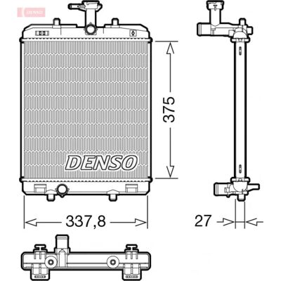DENSO DRM50134 Moottorin jäähdytin DENSO DRM50134 Moottorin jäähdytin
